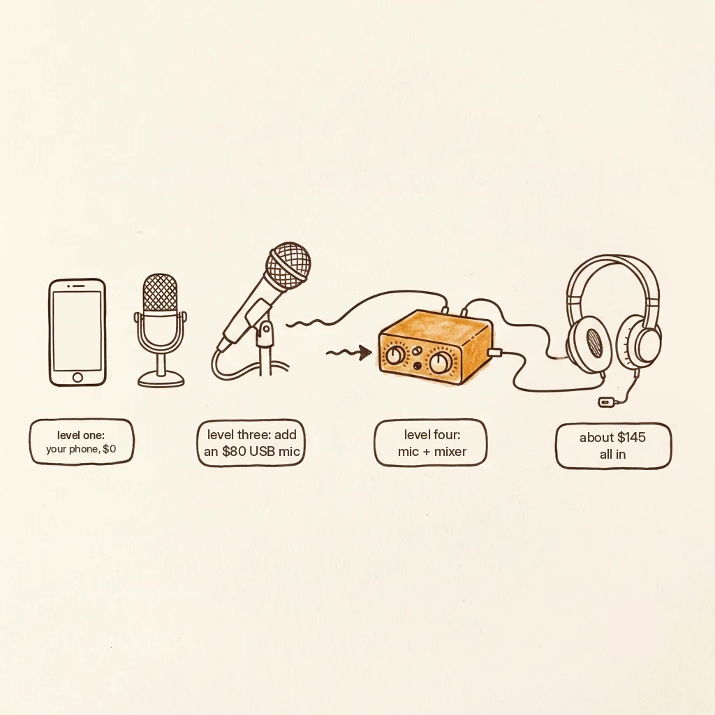 how to record yourself singing at home: the three levels, starting free