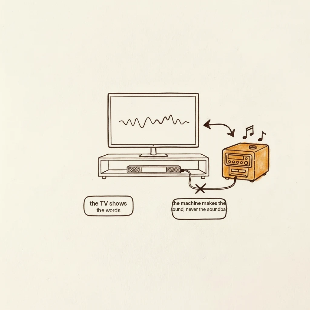 how to connect a karaoke machine to your tv: words on the tv, sound from the machine