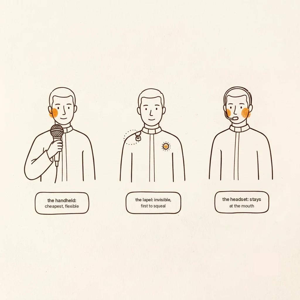 microphone for preaching: handheld vs lapel vs headset, where each one works