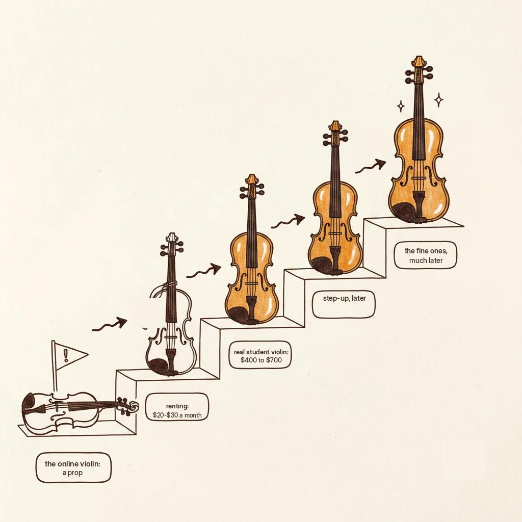 how much a violin costs: rental, student, and step-up prices compared