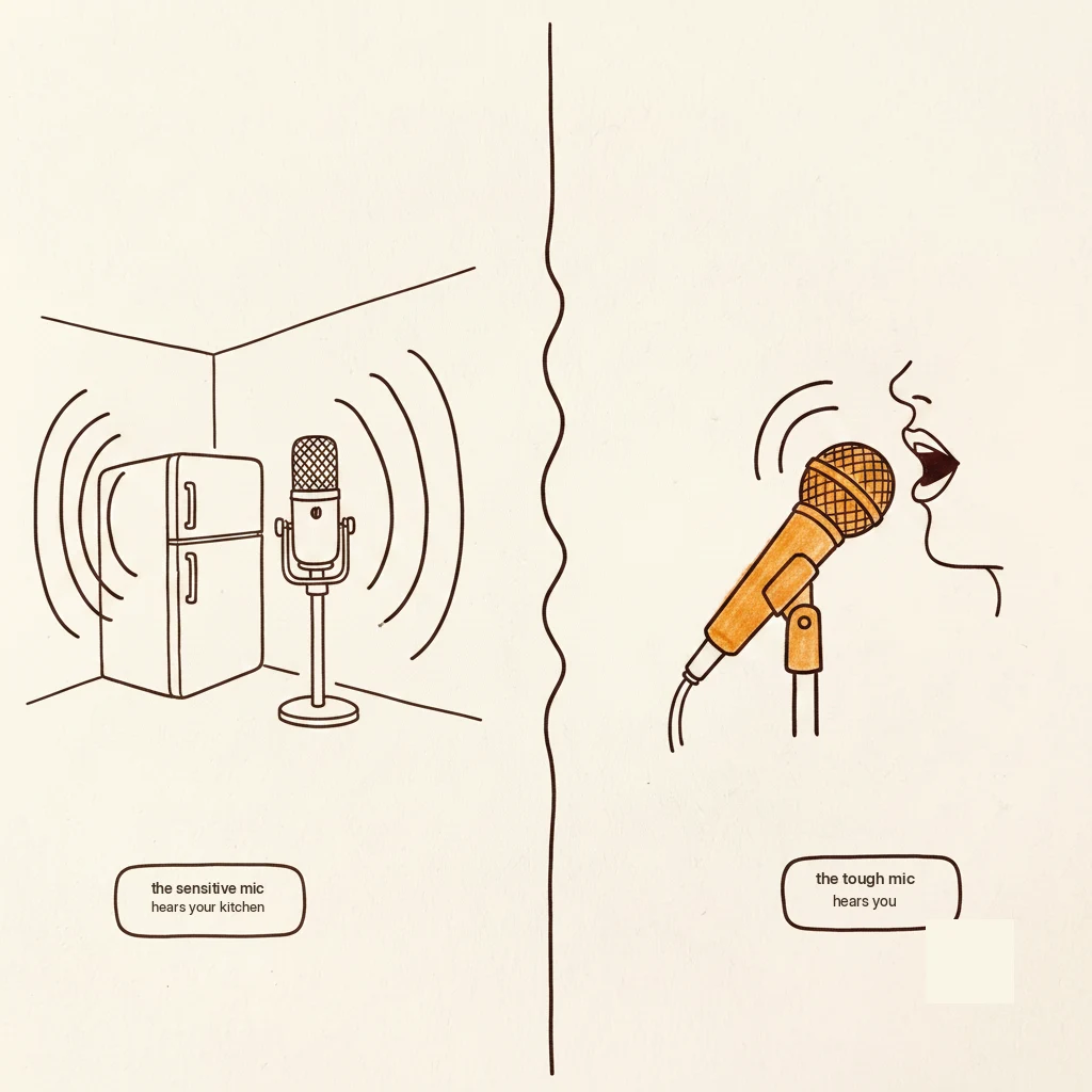 condenser vs dynamic microphone for recording singing at home: why the room matters