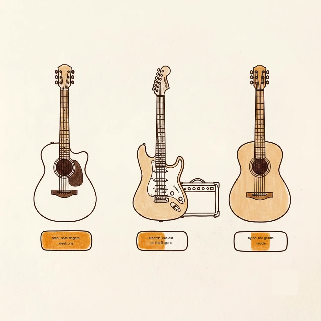acoustic vs electric guitar for a beginner: how to choose