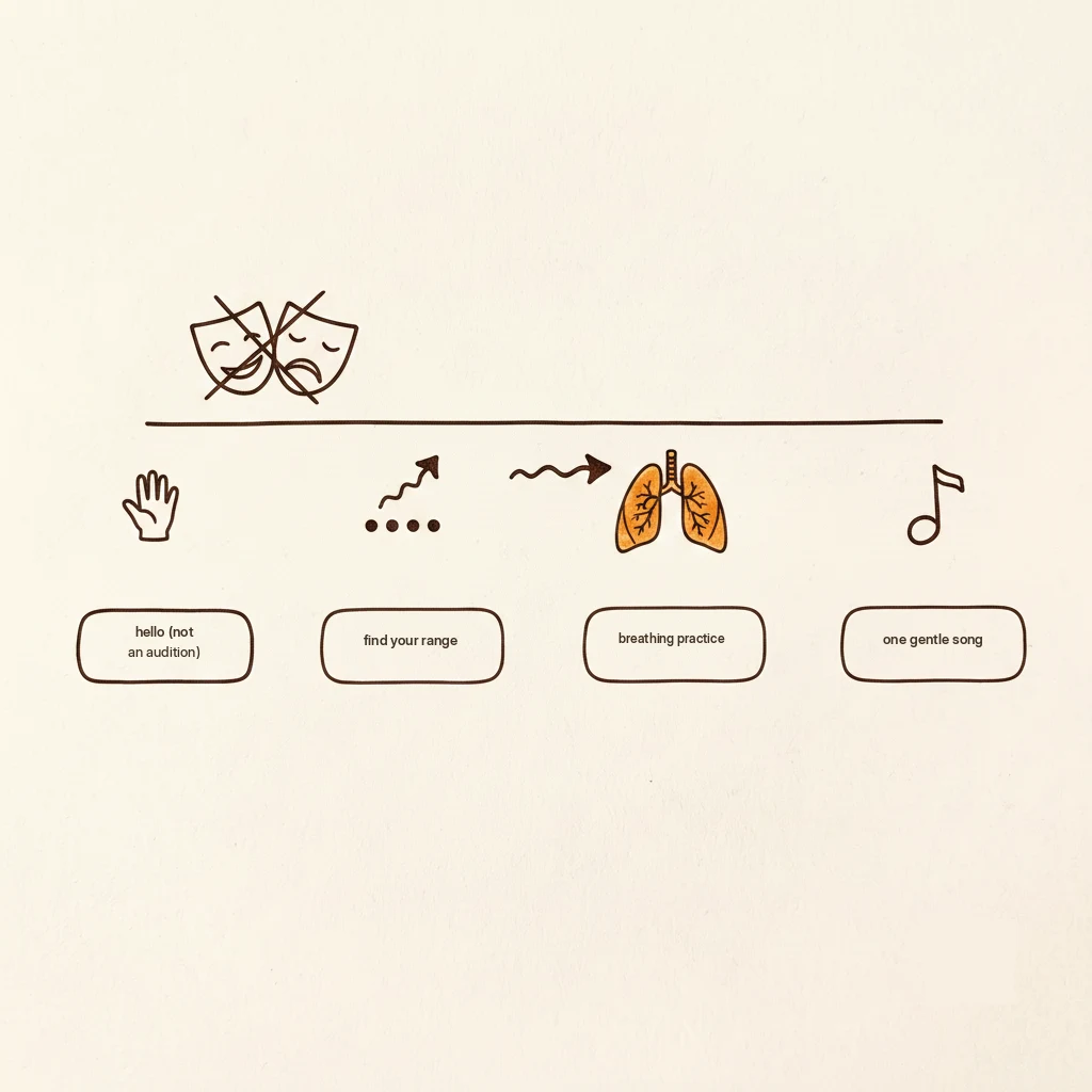 what happens in a first singing lesson for a beginner