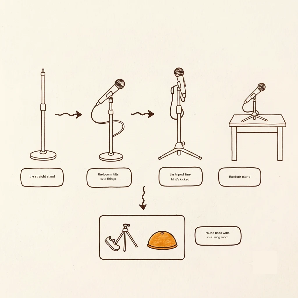 karaoke and singing microphone stand types explained