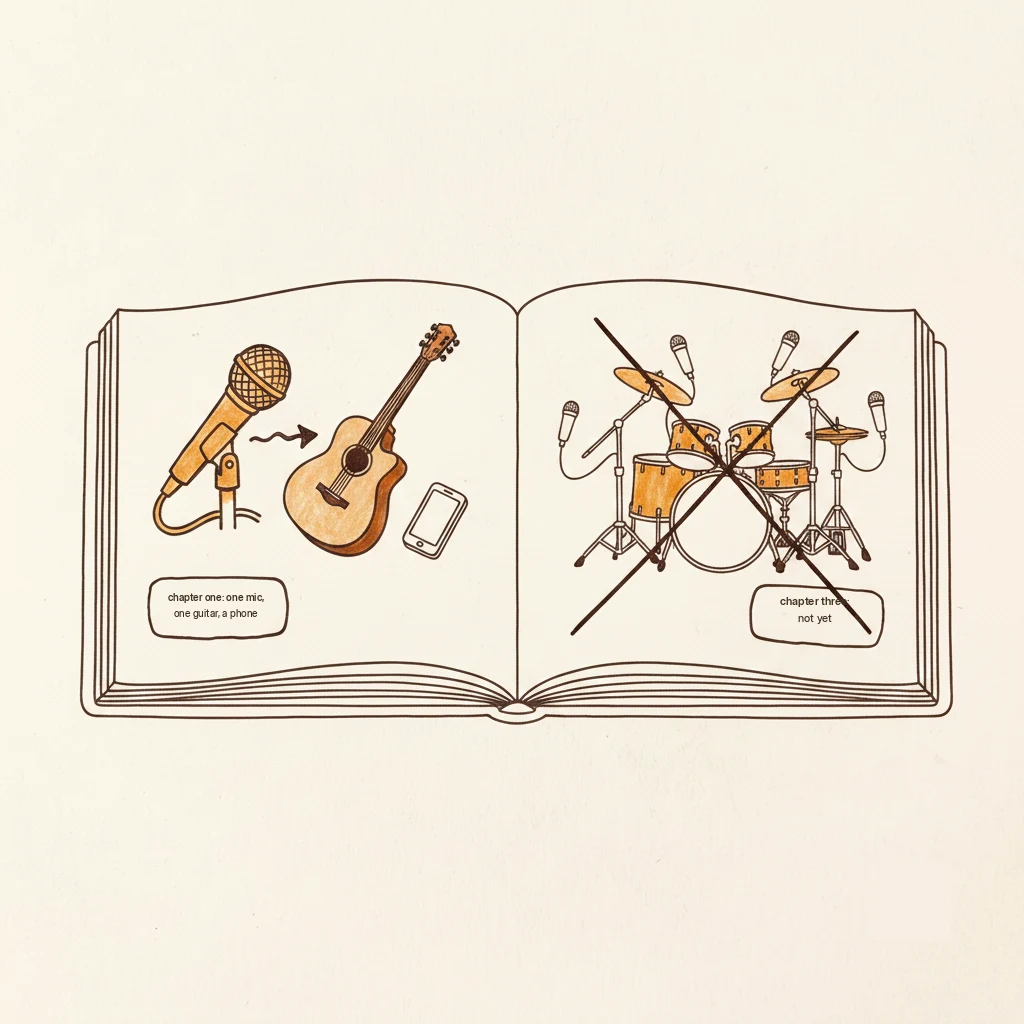 one microphone to record music at home vs the multi-mic setup you don't need yet