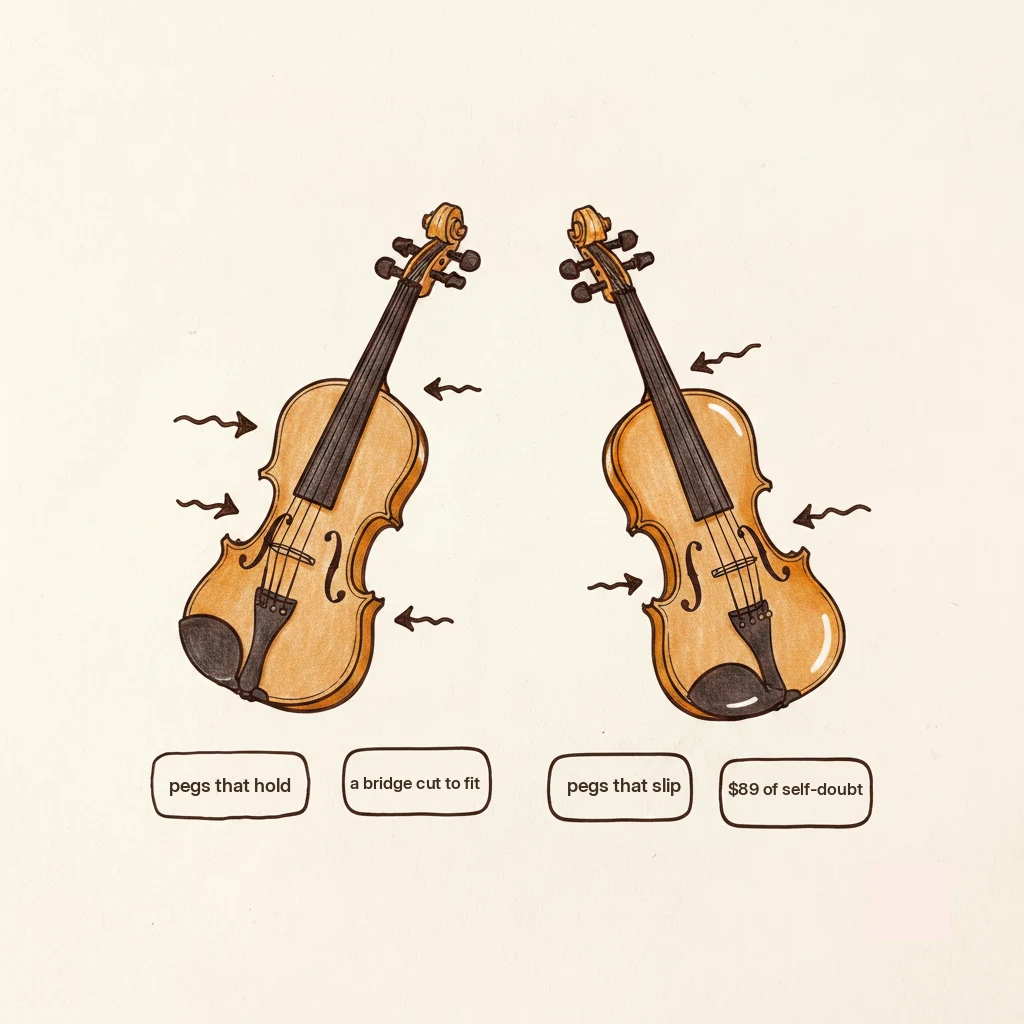 beginner violin vs violin-shaped object: what the cheap amazon violin gets wrong