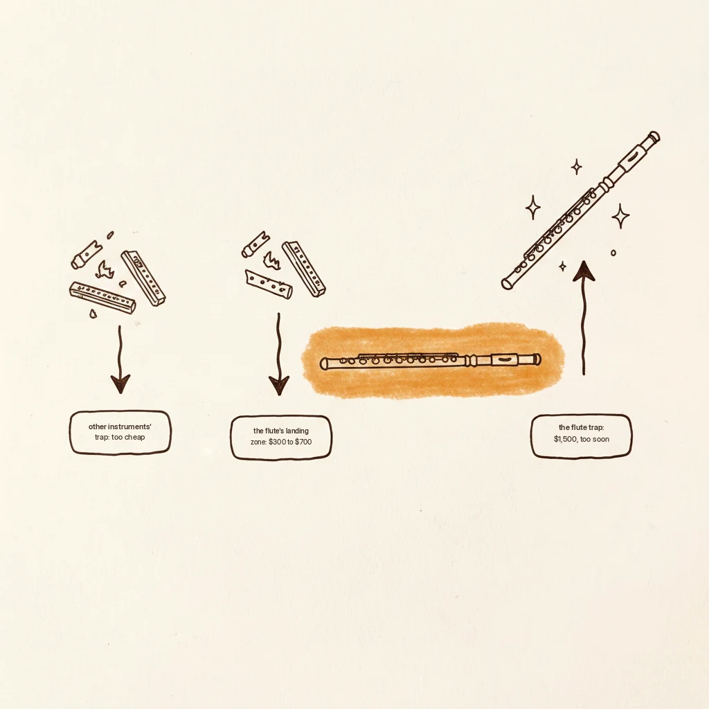 how much to spend on a beginner flute: the overspend trap