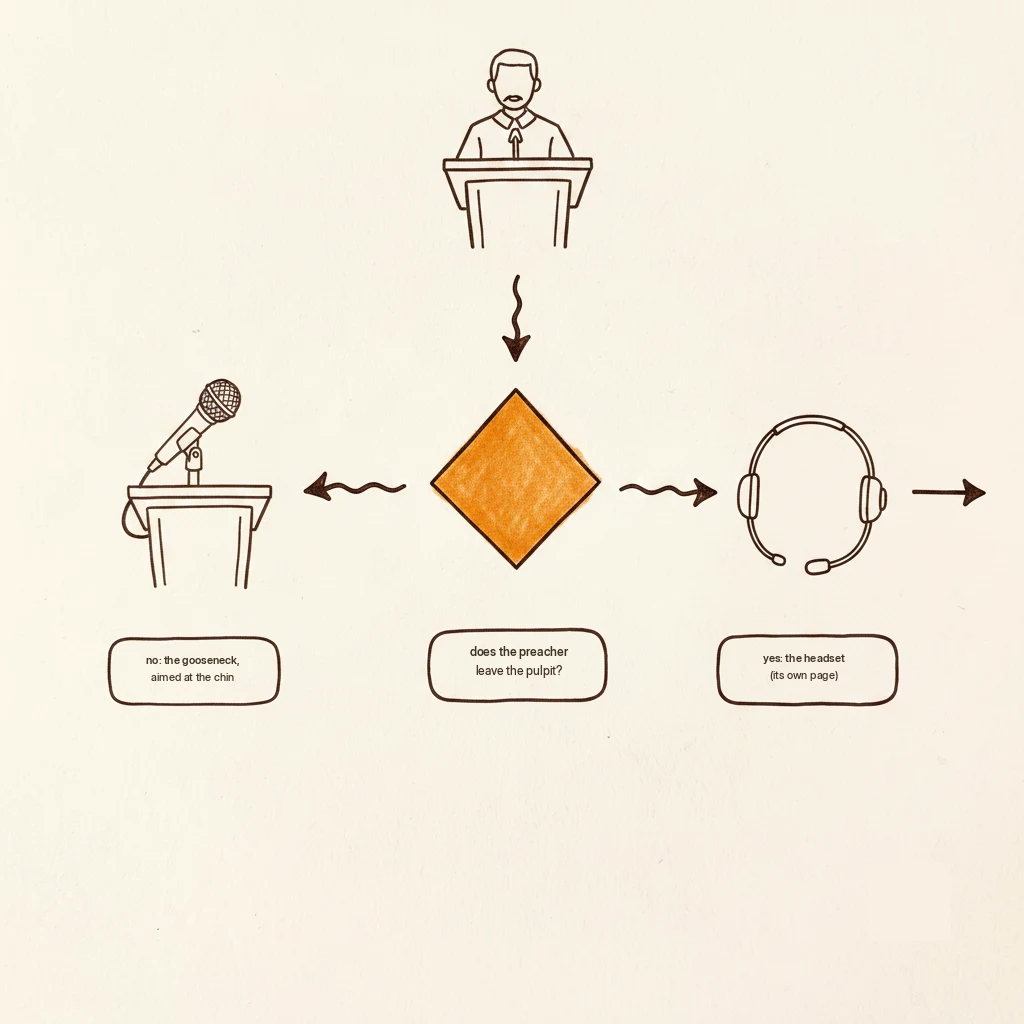 how to choose a church podium microphone: the one question first