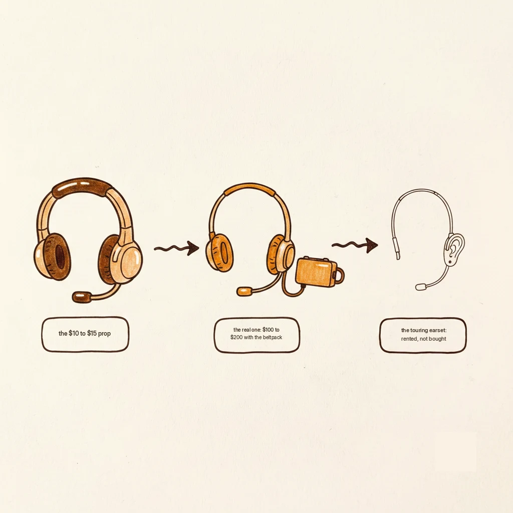 kpop headset microphone options: costume prop vs real wireless headset