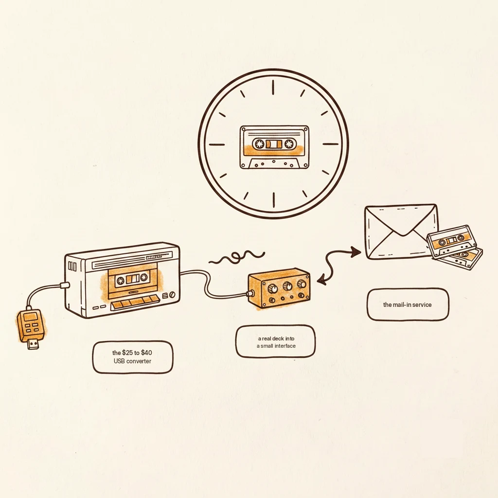 how to convert cassette tapes to digital: three honest options